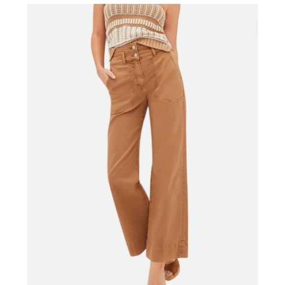 Veronica Beard Women's Hilde Ankle Crop Jeans Deep Ochre NWT 348 Sz 28 - Picture 1 of 4